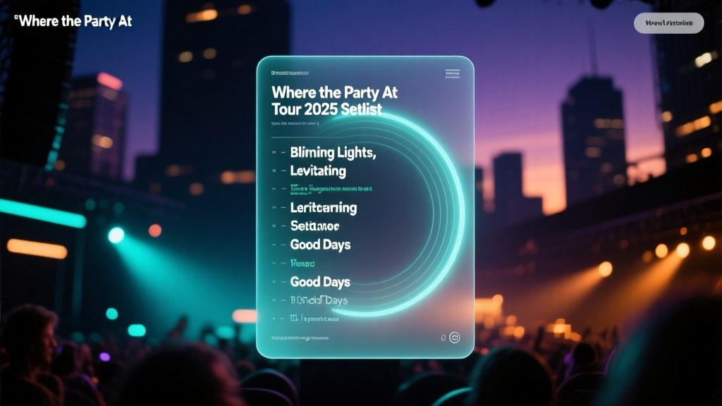 Where the Party At Tour 2026 Setlist (Updated Daily)