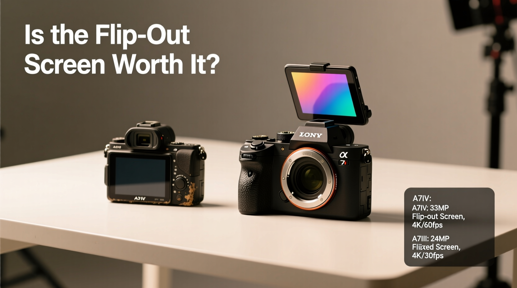 sony a7iv vs a7iii is the flip out screen worth the upgrade cost for hybrids