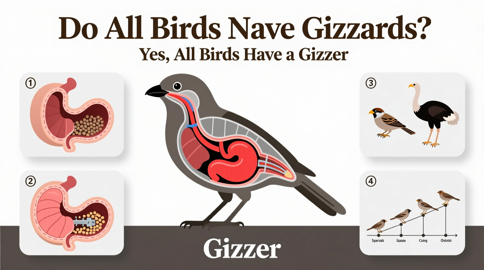 do all birds have gizzards