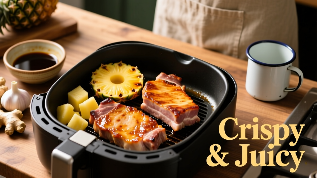 Air Fryer Pineapple Pork Chops: Crispy & Juicy