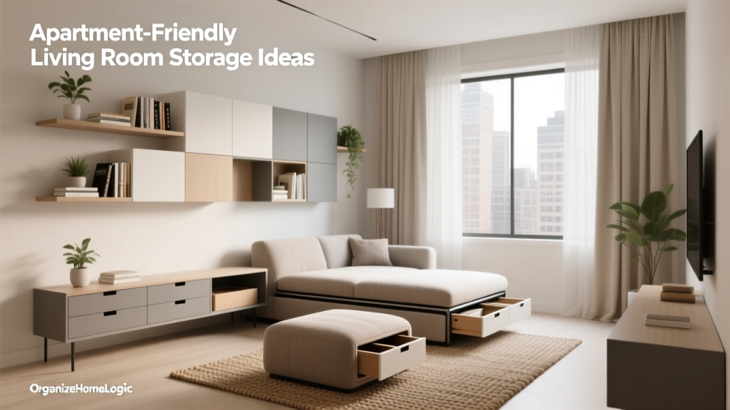 Apartment-Friendly Living Room Storage Ideas