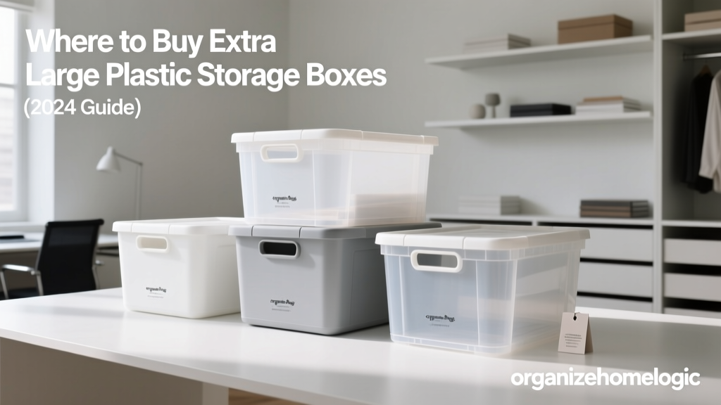 Where to Buy Extra Large Plastic Storage Boxes (2024 Guide)