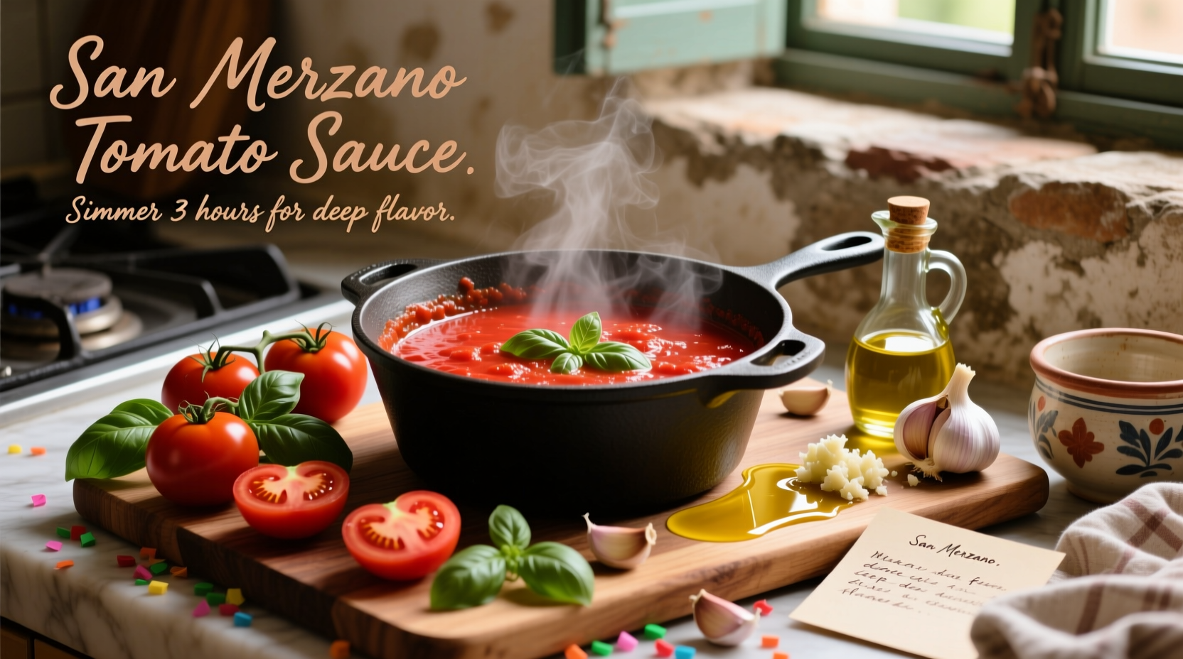 Authentic San Marzano Tomato Sauce Recipe in 45 Minutes