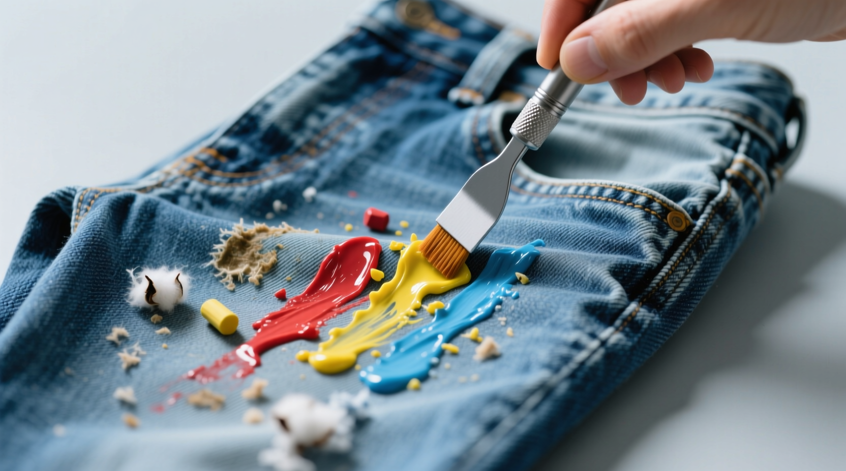 how to remove melted crayon from jeans