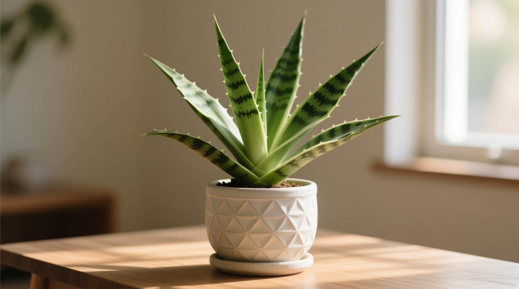 snake plant in a pot