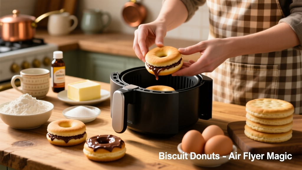 How to Make Donuts Out of Biscuits (Air Fryer Method)