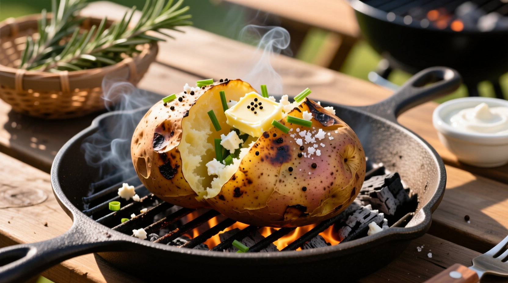 Grilled Baked Potato: Perfect Method in 5 Steps
