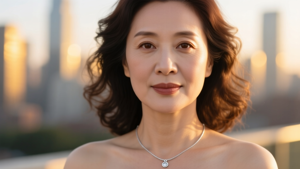Close-up of a woman