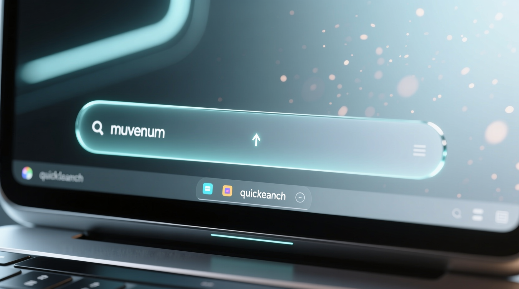 muvenum address bar replaces the quick launching taskba