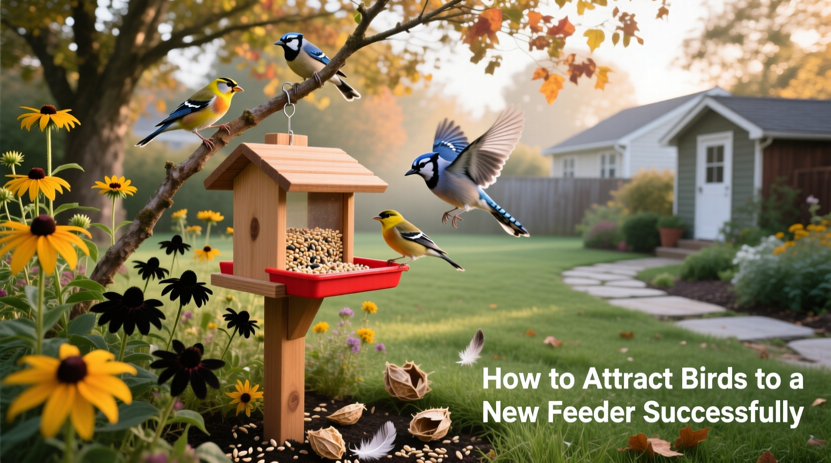 how to attract birds to a new feeder