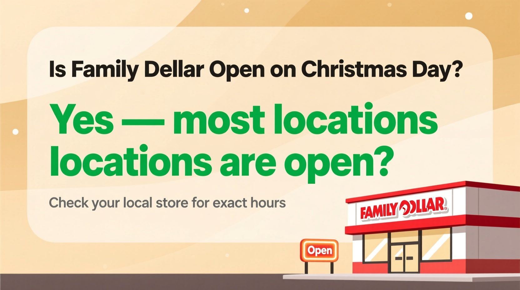is family dollar open on christmas day