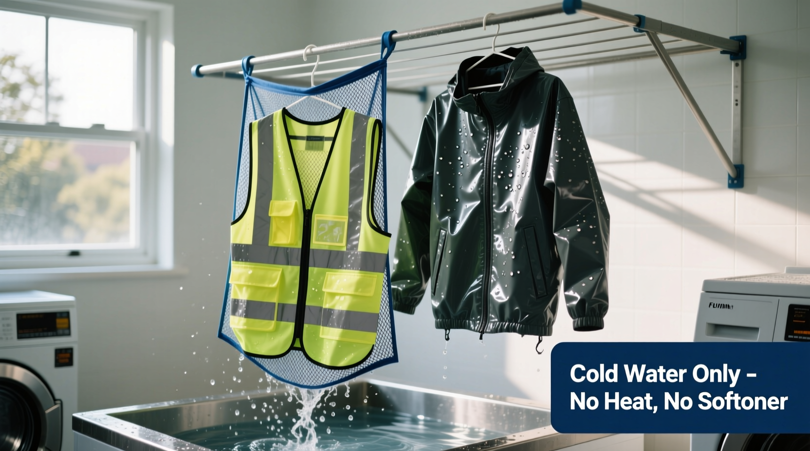 how to wash reflective safety vests safely