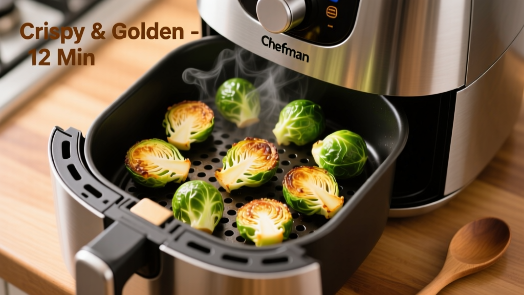 Perfect Crispy Brussels Sprouts in a Chefman Air Fryer