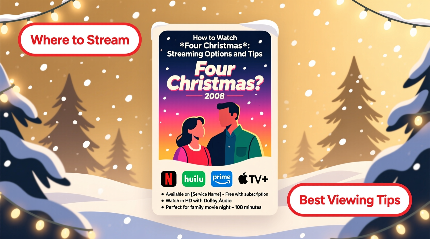 how to watch four christmases