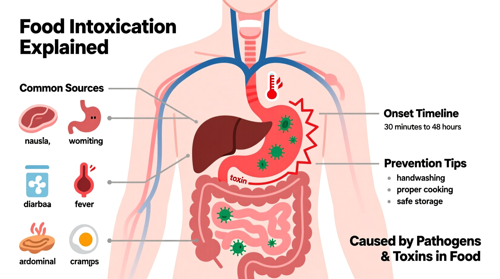 Food Intoxication Explained: Causes, Symptoms & Prevention