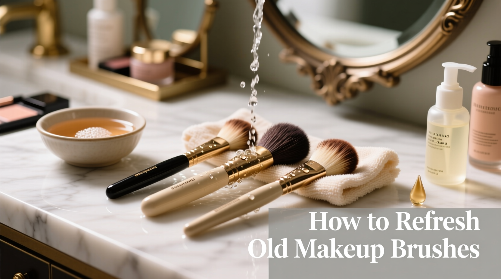 how to refresh old makeup brushes for hygienic flawless application