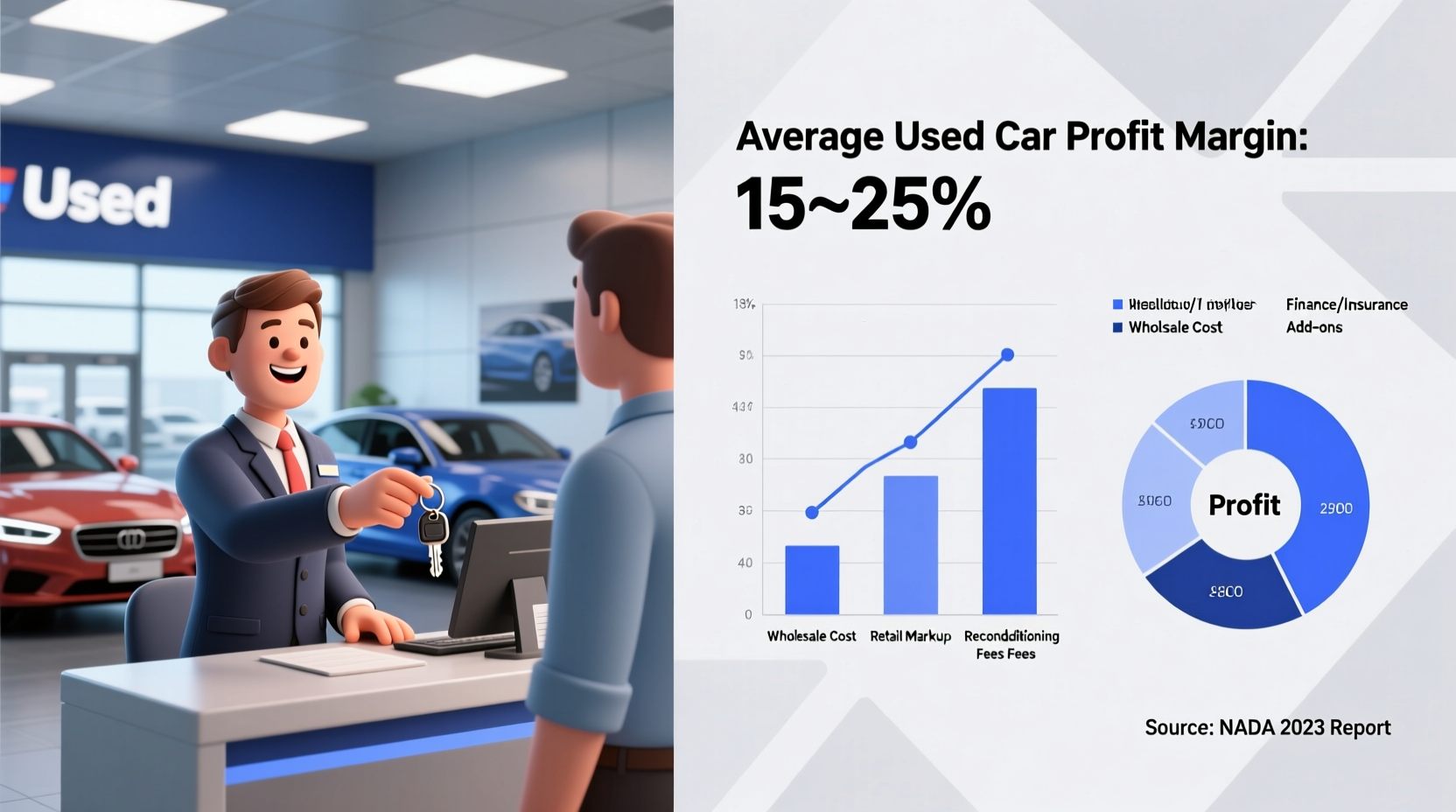 how much do car dealerships make on used cars