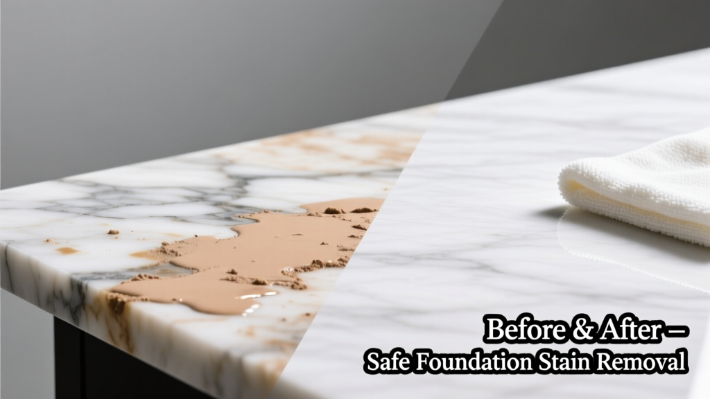 How to Remove Foundation Stains from Marble Safely