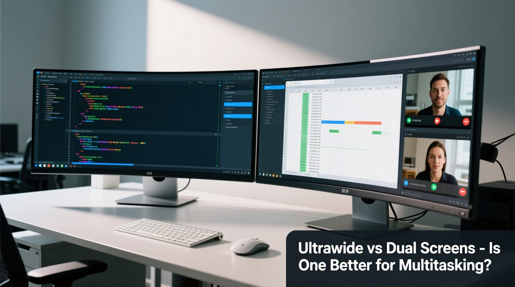 ultrawide monitor vs dual screens is one display really better for multitasking
