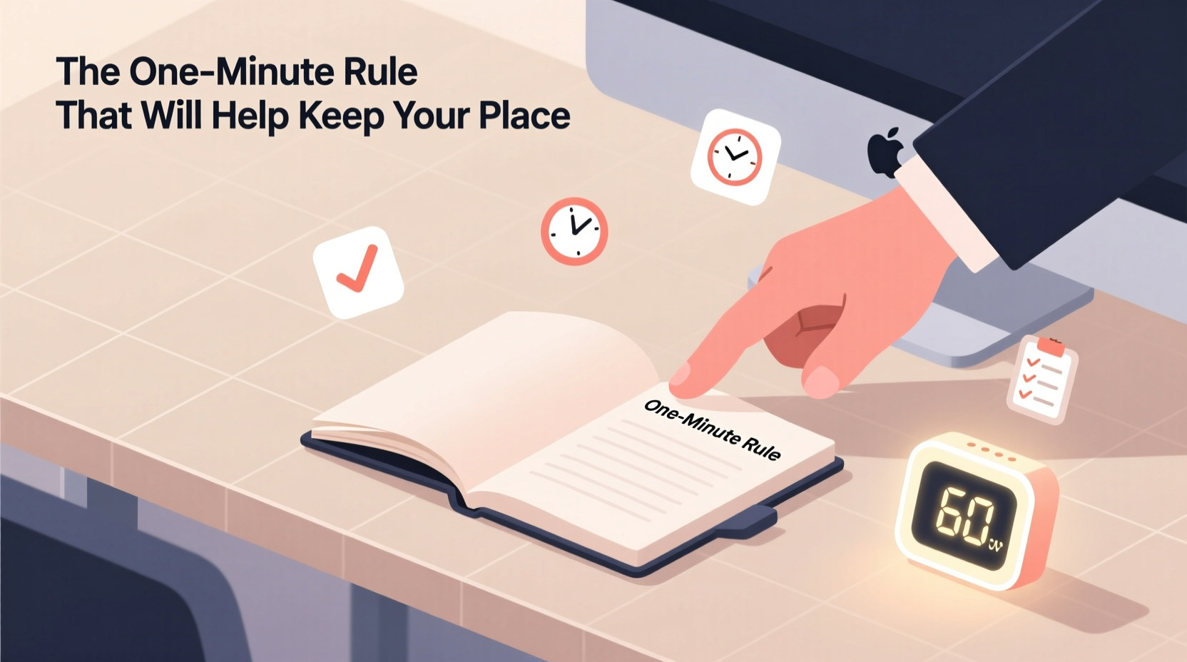 the one minute rule that will help keep your place clut