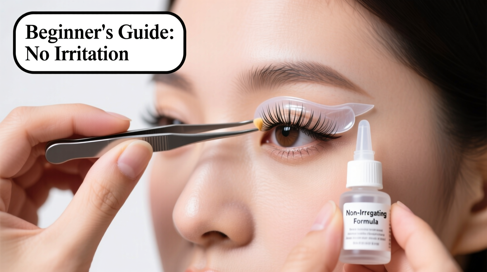 how to apply false eyelashes without irritation beginner tips