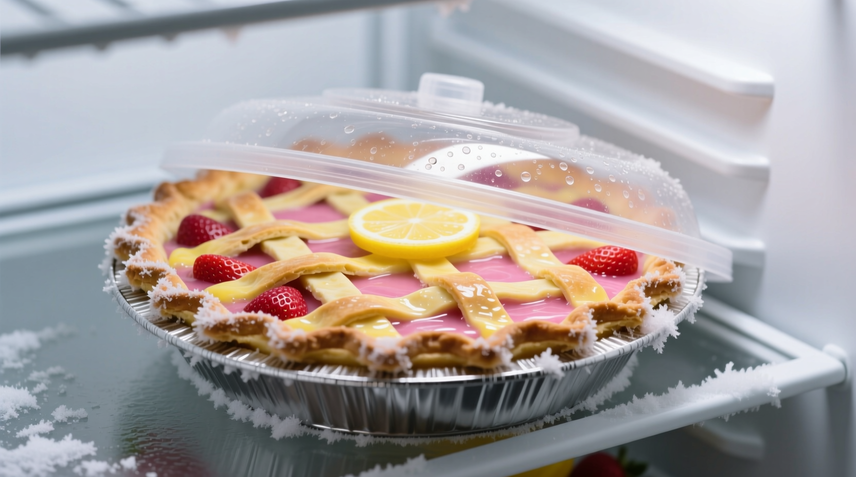 make strawberry lemonade pie in the freezer overnight