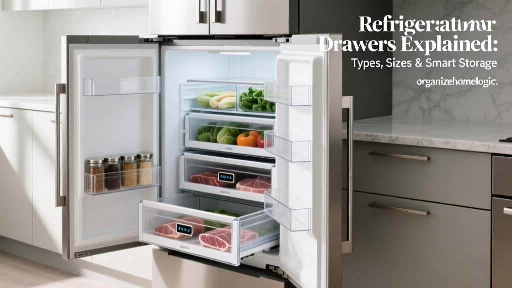 Refrigerator Drawers Explained: Types, Sizes & Smart Storage