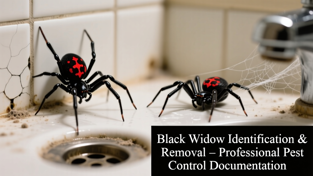 Black Widow Spiders in Bathroom: Identification & Removal