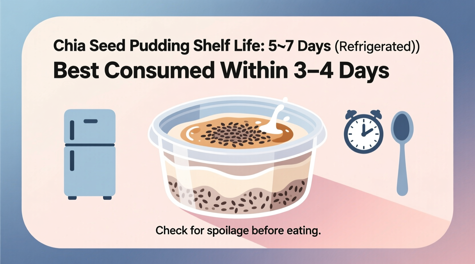 how long is chia seed pudding good for