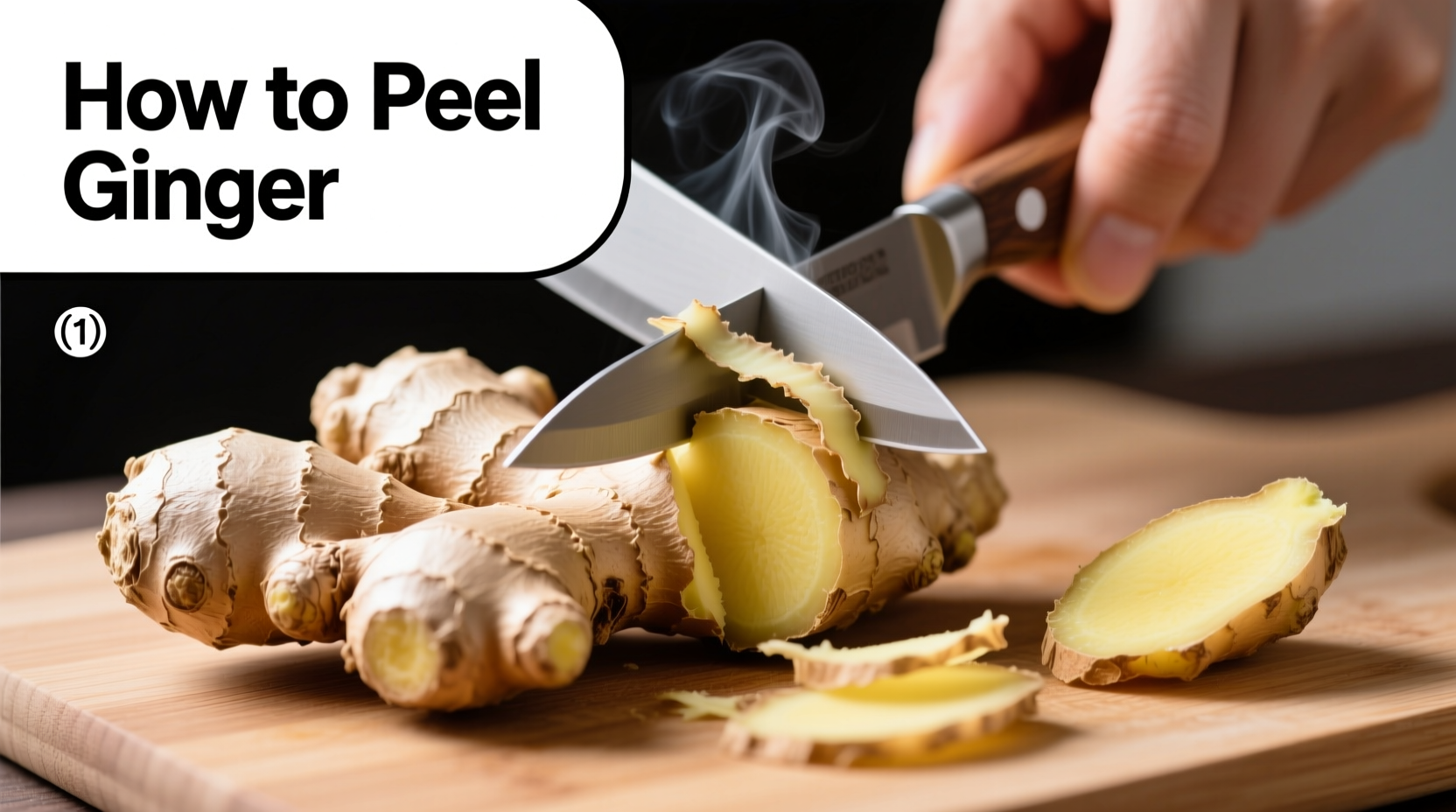 Ingwer schälen ohne Schäler