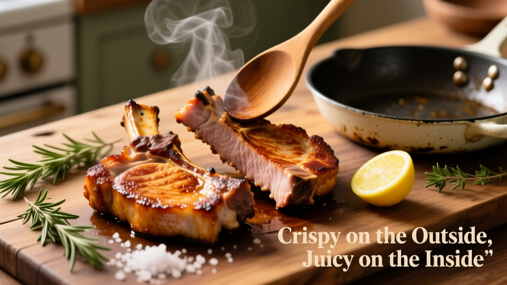 Air Fry Bone-In Pork Chops Perfectly (Crispy & Juicy!)