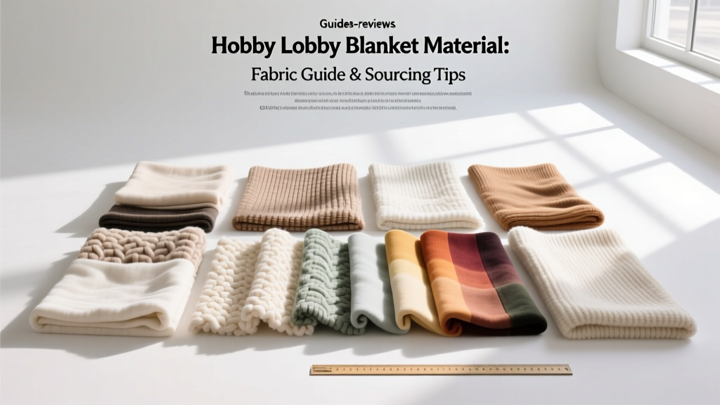 Hobby Lobby Blanket Material: Fabric Guide & Sourcing Tips