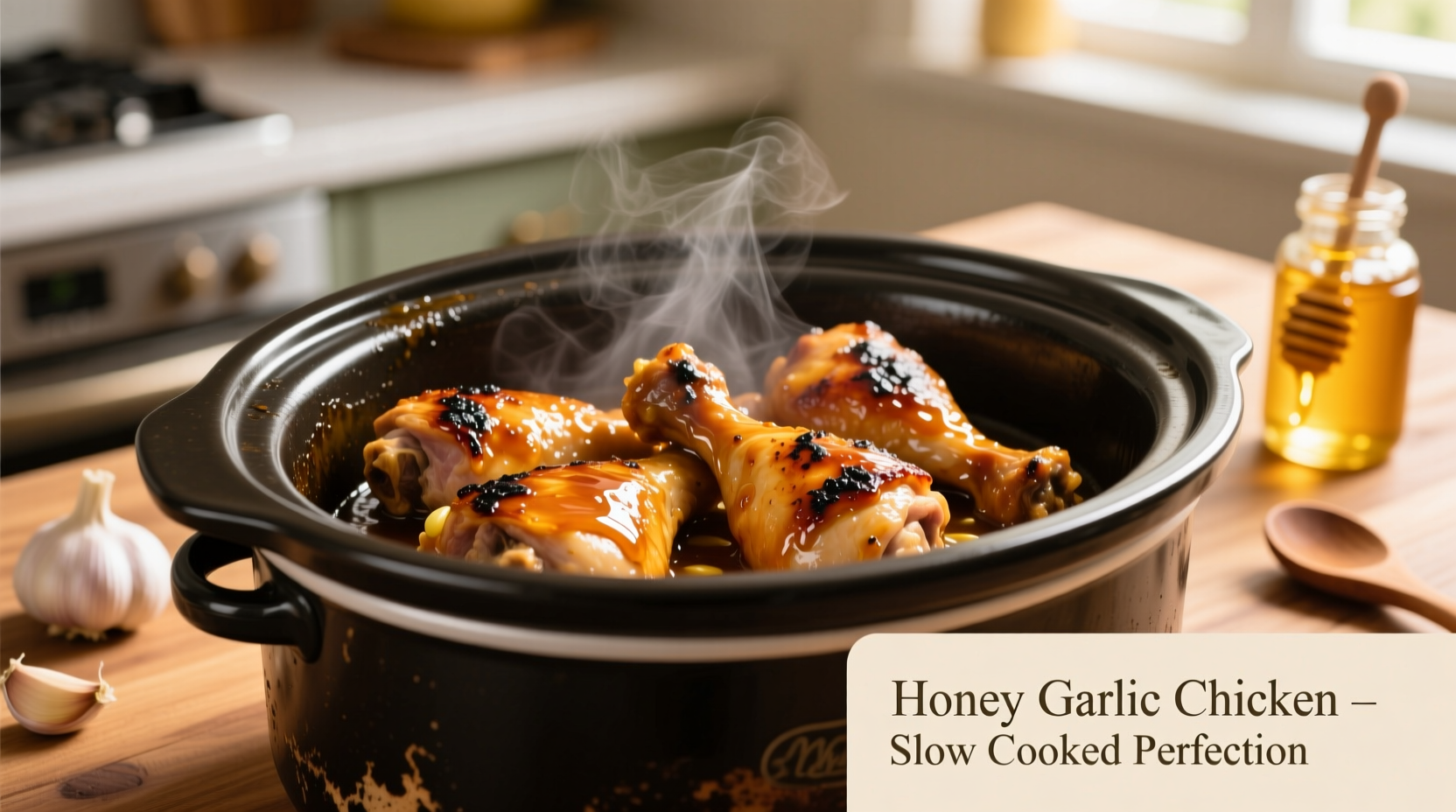 Perfect Slow Cooker Honey Garlic Chicken Thighs Recipe