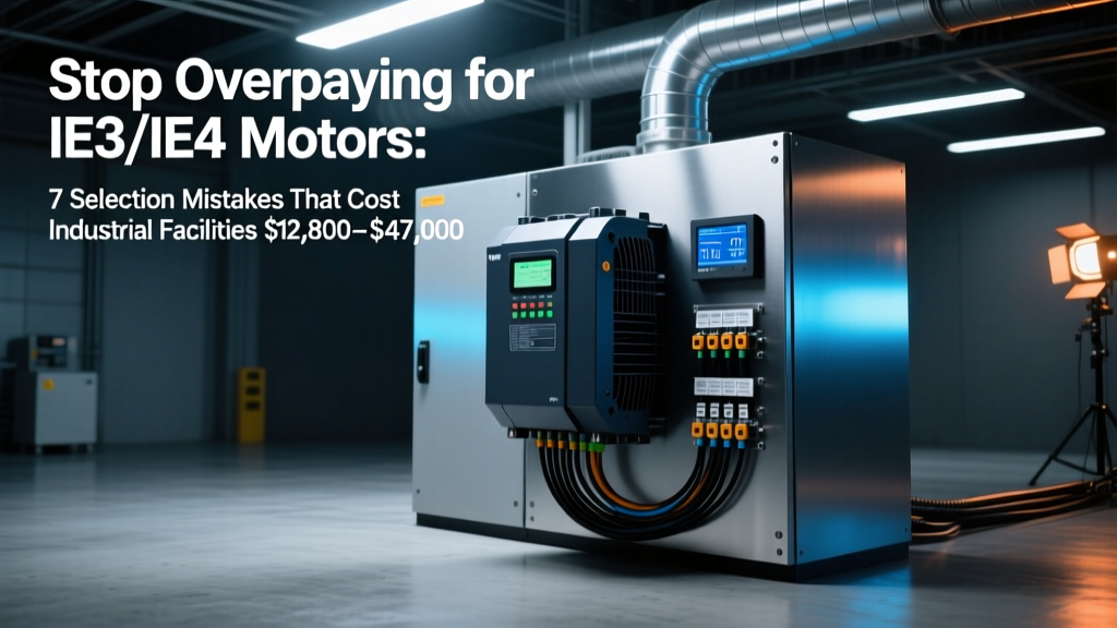IE3/IE4 Motor Selection Mistakes Costing $12.8K–$47.5K/Year
