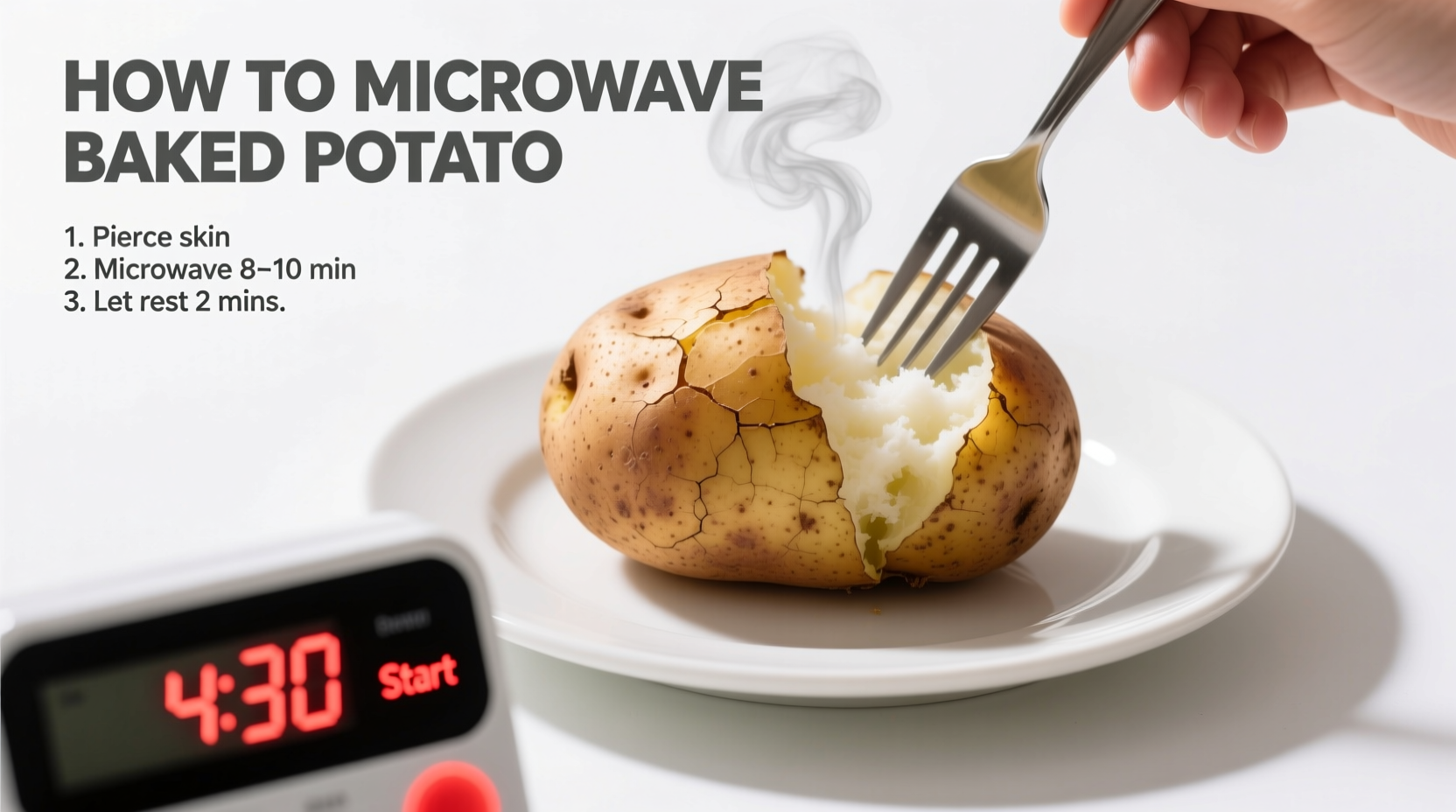 Microwave Baked Potato: Perfect in 8-12 Minutes