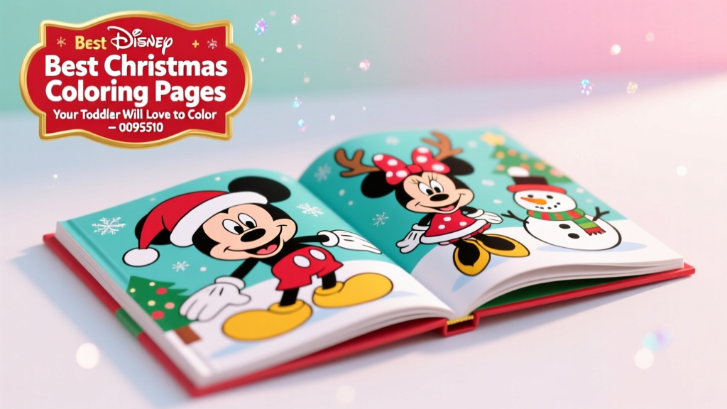 Best Disney Christmas Coloring Pages Your Toddler Will Love To Color — Safe, Developmentally Appropriate & Screen-Free Fun