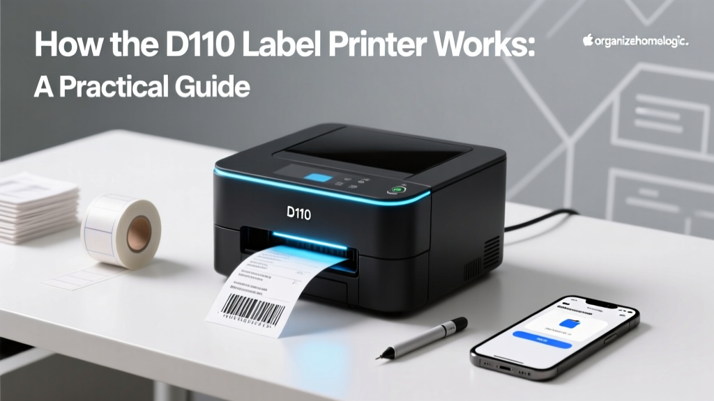How the D110 Label Printer Works: A Practical Guide