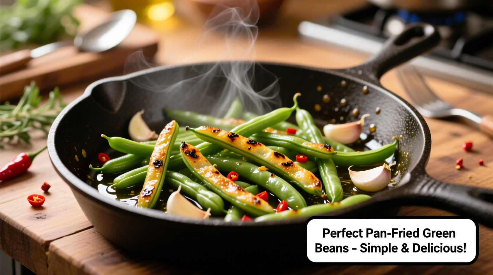 how to cook green beans in a pan
