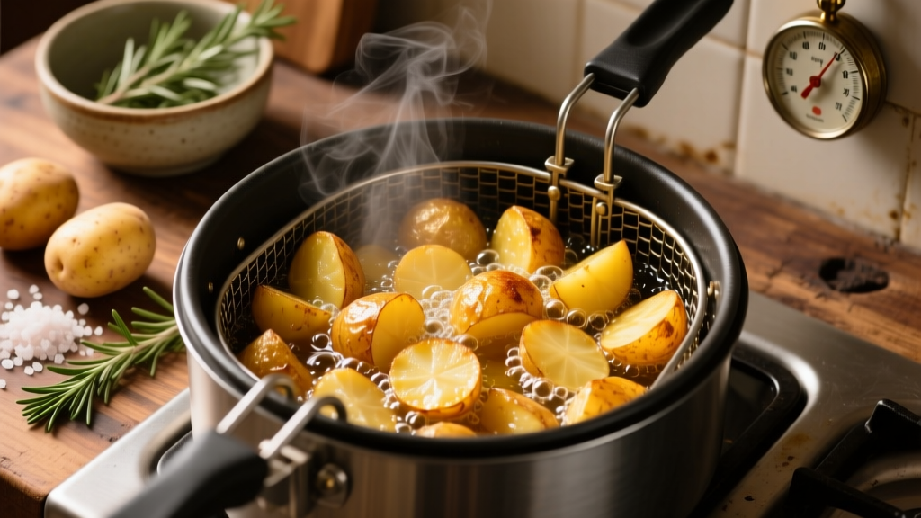 Roast Potatoes in Deep Fat Fryer: Crispy & Golden