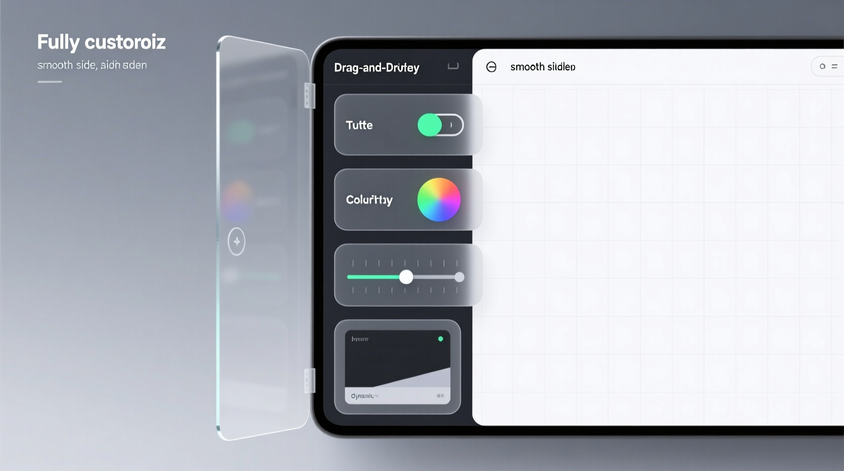 fully customizable sidebar with sideslide
