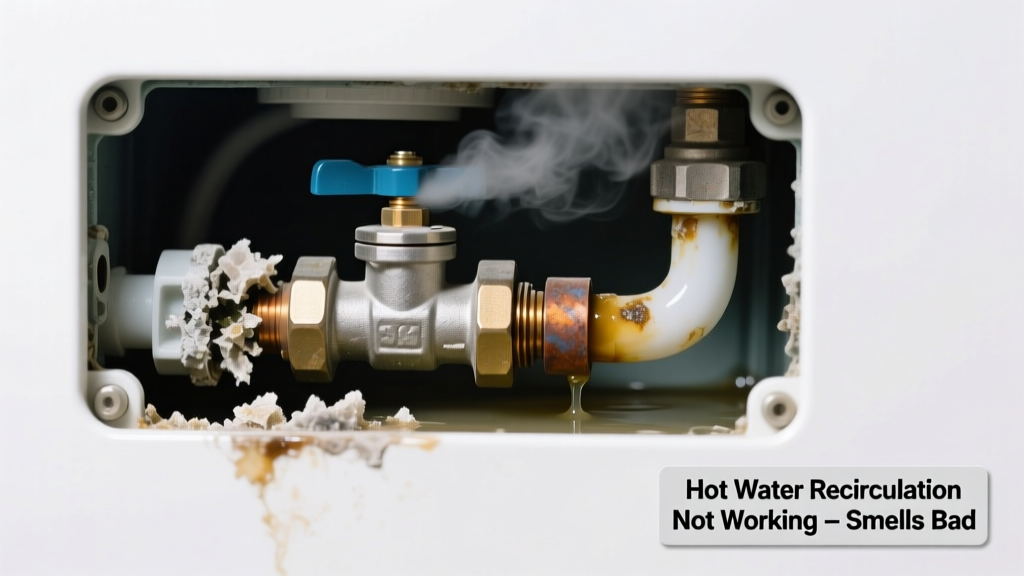 Hot Water Recirculation Not Working & Smells Bad