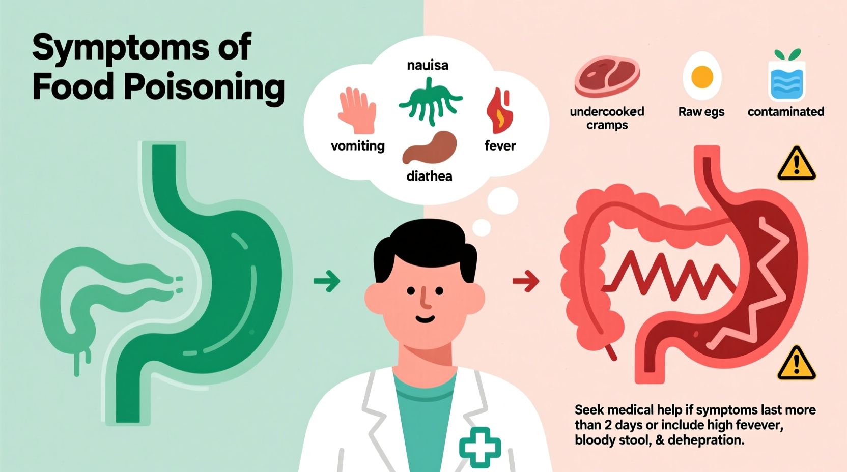 how to know if you have food pois