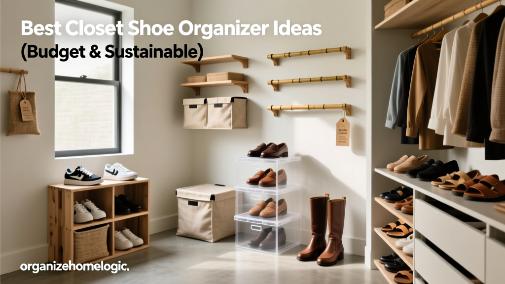 Best Closet Shoe Organizer Ideas (Budget & Sustainable)