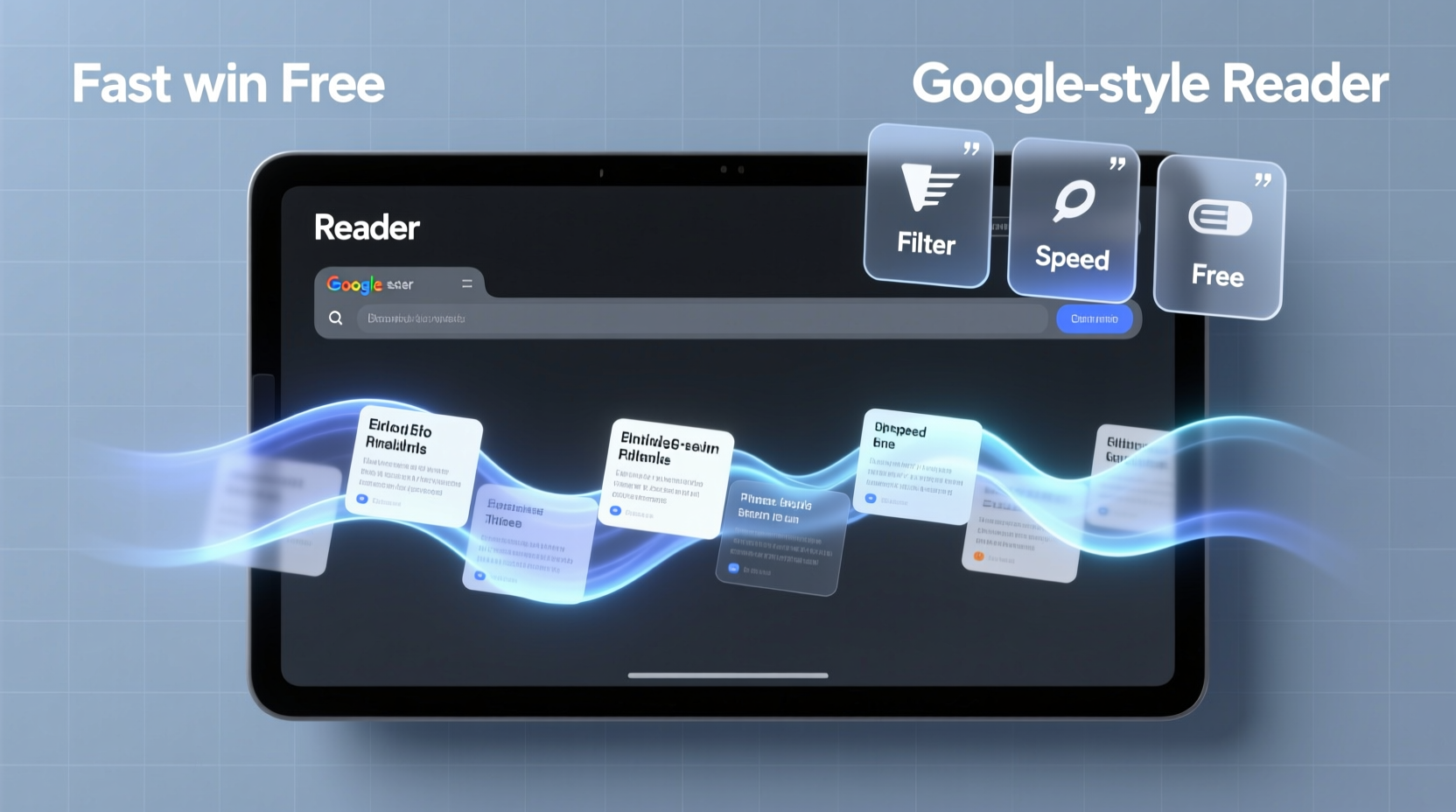 flow reader is a fast and free filtering google reader