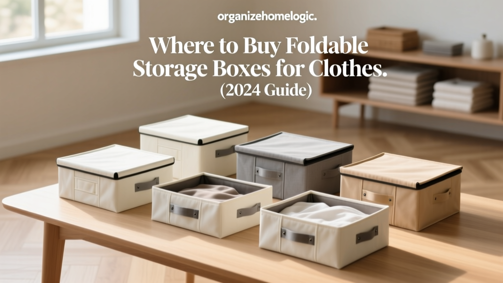 Where to Buy Foldable Storage Boxes for Clothes (2024 Guide)