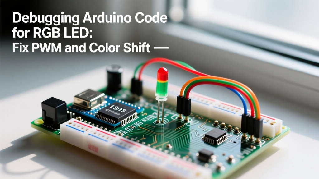 Debugging Arduino Code for RGB LED: Fix PWM and Color Shift