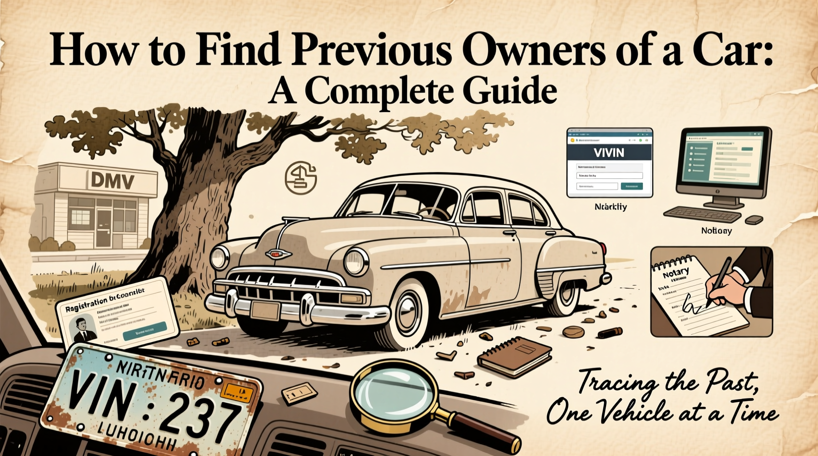 how to find previous owners of a car