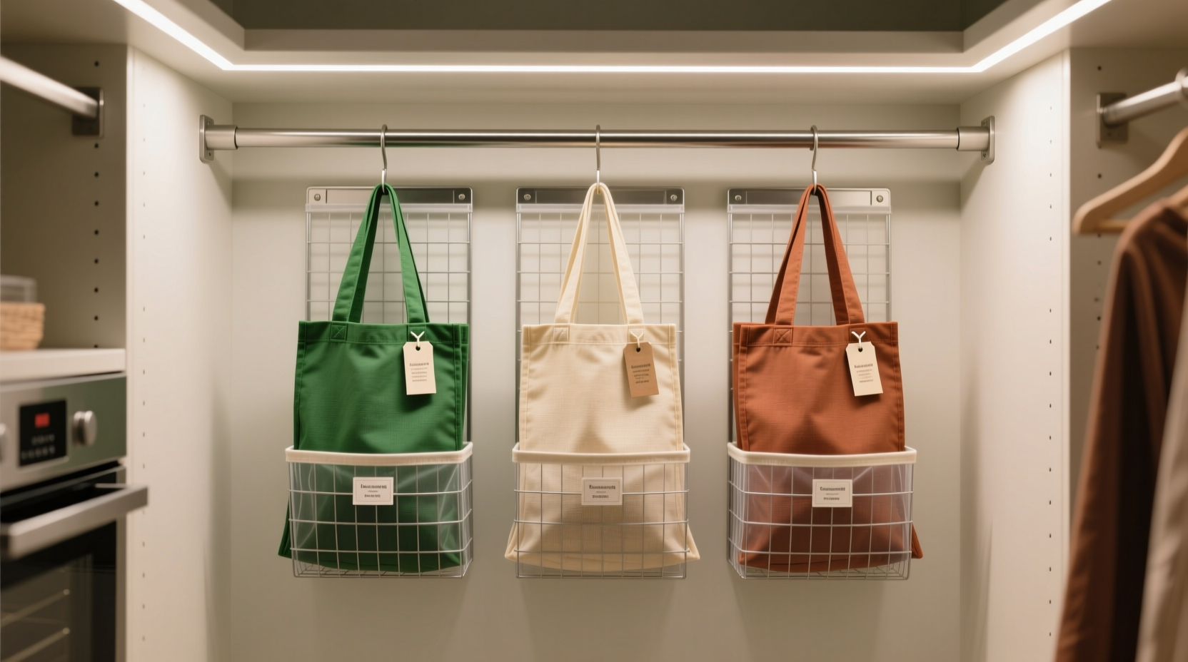 closet organization tips for reusable produce bags