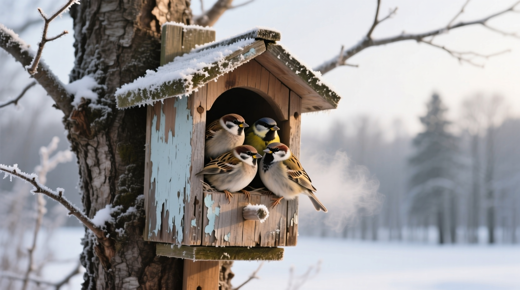 do birds use birdhouses in the winter
