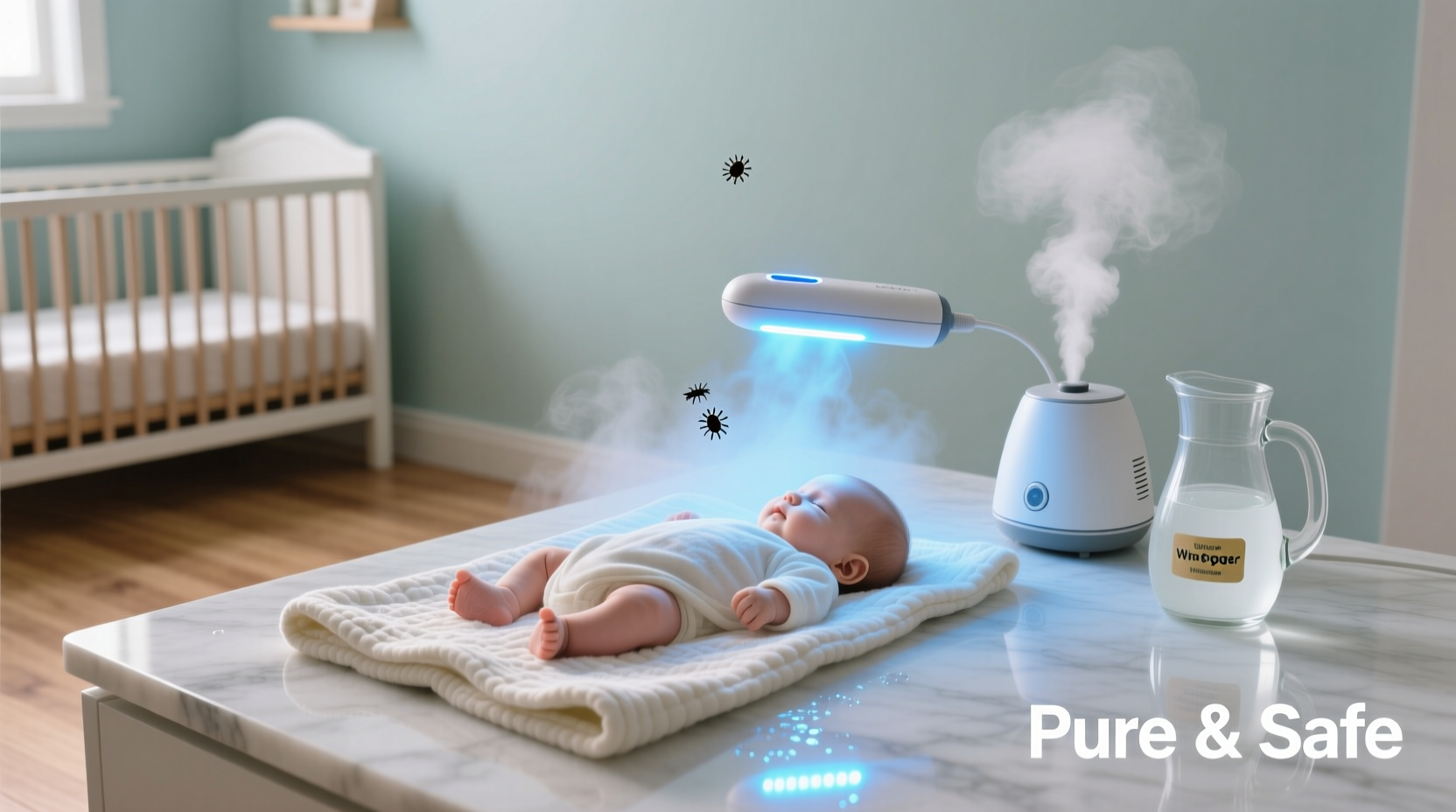 sanitize baby blankets without heat or chemicals